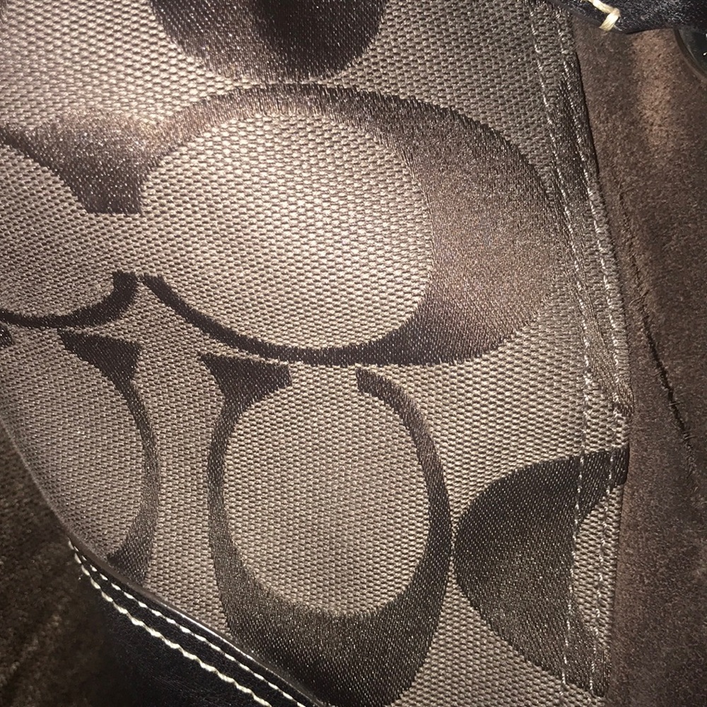 Coach Suede Leather Python Purse - image 2